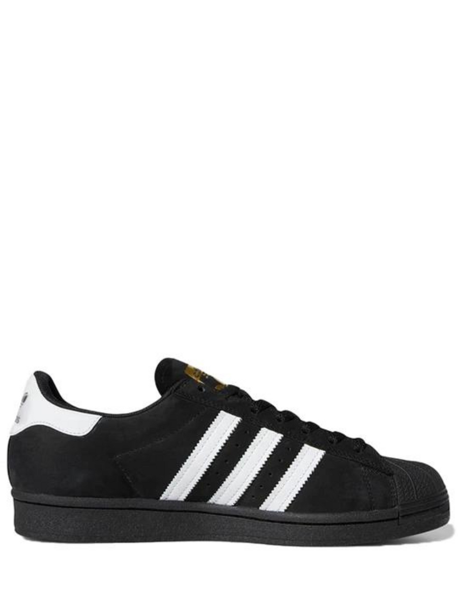 Adidas superstar gamuza negra sales