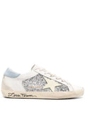 Golden goose azul glitter