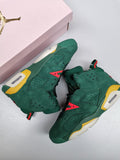 N370O tenis jordan 6 verde gamuza