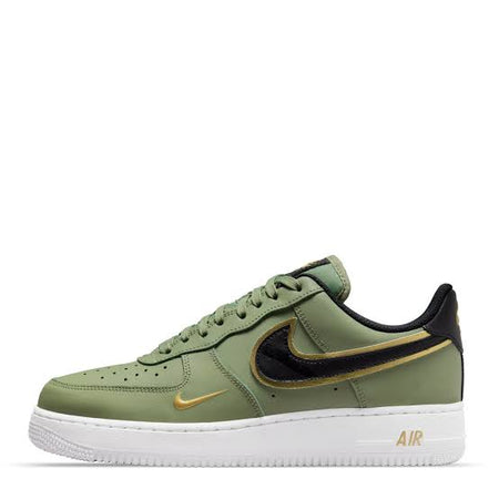 N370O Nike air force 1 verde dorado contorno