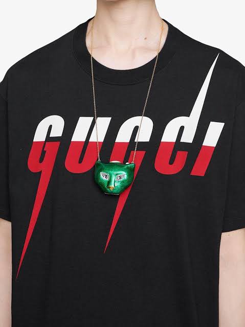 Camisetas Gucci Para Hombre Originales N370O Playera Gucci Negro
