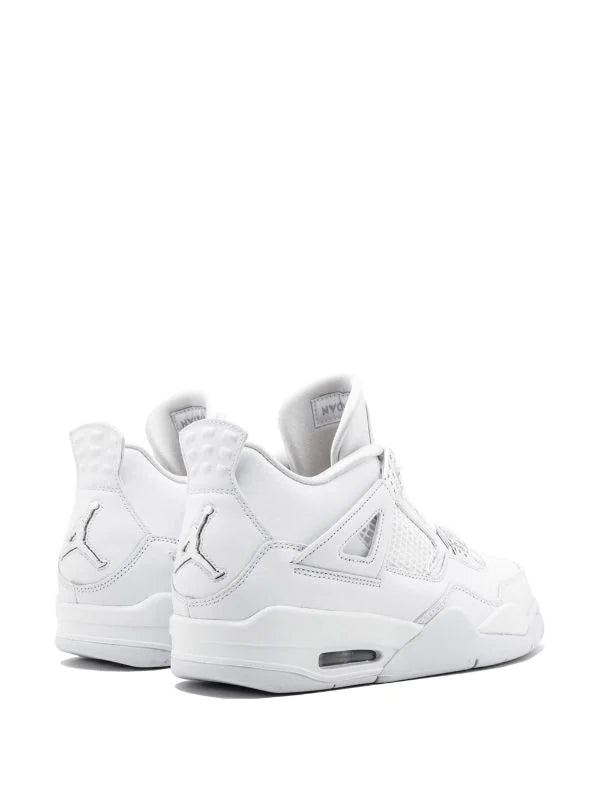N372O air jordan retro 4 blanco metallic plata pure money INEEDTENIS