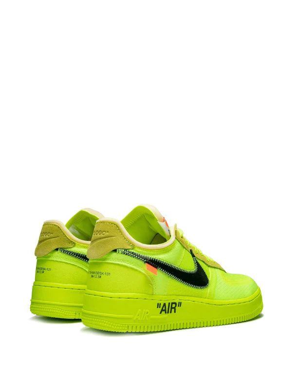 N370O Nike Air Force One off white neon Amarillo INEEDTENIS
