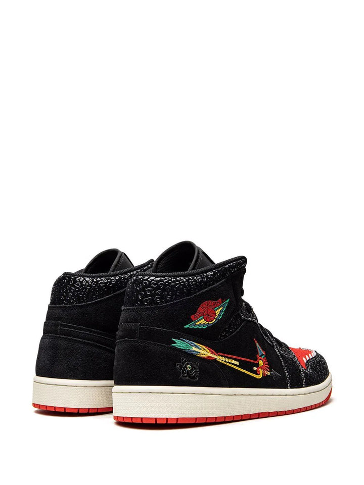 N370O Air Jordan 1 Mid SE Dia De Muertos"Siempre Familia" día de muertos