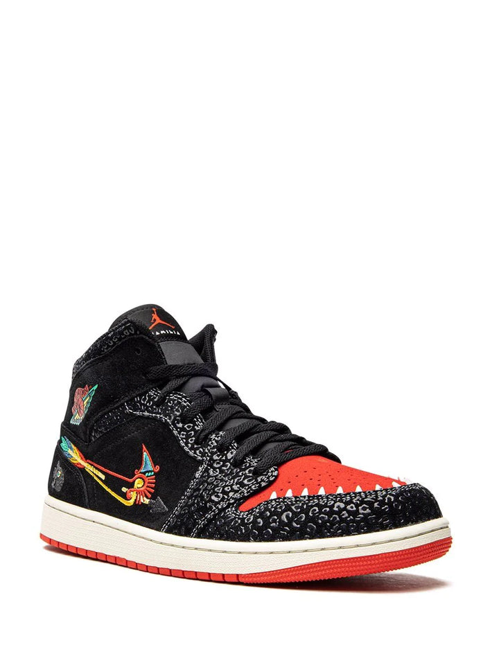 N370O Air Jordan 1 Mid SE Dia De Muertos"Siempre Familia" día de muertos