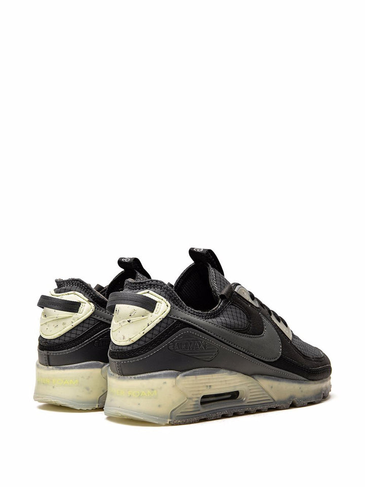 N372O Nike Air Max Terrascape 90 Hombres Negro/Gris Oscuro-Lime Ice