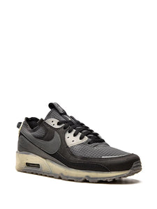 N372O Nike Air Max Terrascape 90 Hombres Negro/Gris Oscuro-Lime Ice