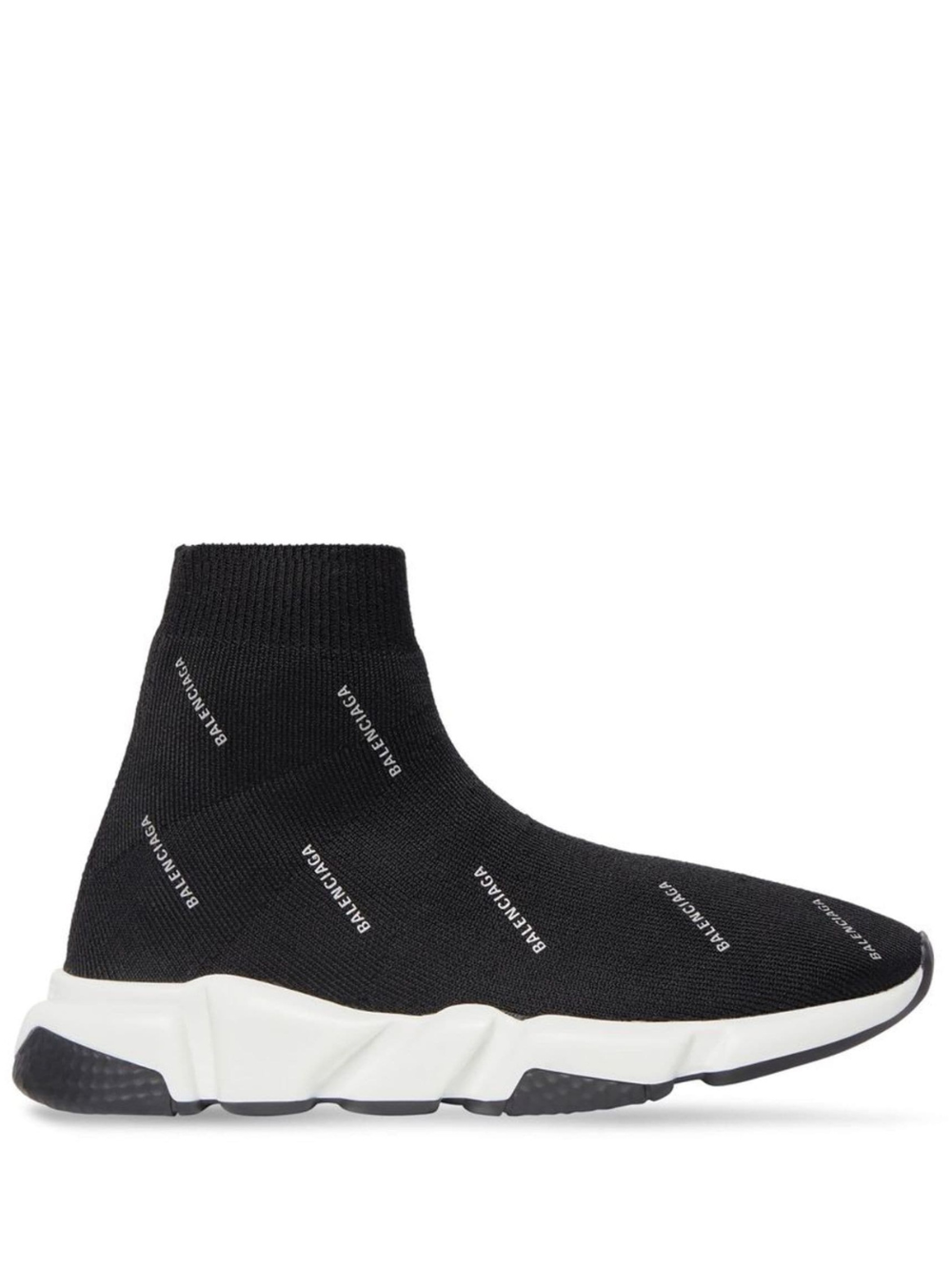 Balenciaga speed trainer mid logo print discount