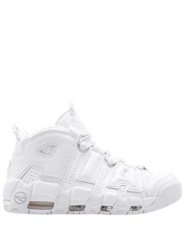 N373O Nike Air More Uptempo Triple White Blanco