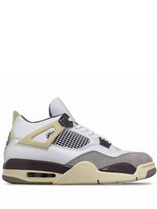 N373O Jordan A Ma Maniere x Air Jordan 4 White Grey Purple