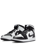 N372O Nike Air Jordan 1 Mid SE Homage Black White Split Shoes