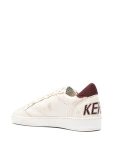 tenis Ball Star Golden Goose Beige Burgundy Vino