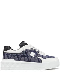 Valentino Garavani Tenis One Stud XL Toile Iconographe | Azul |