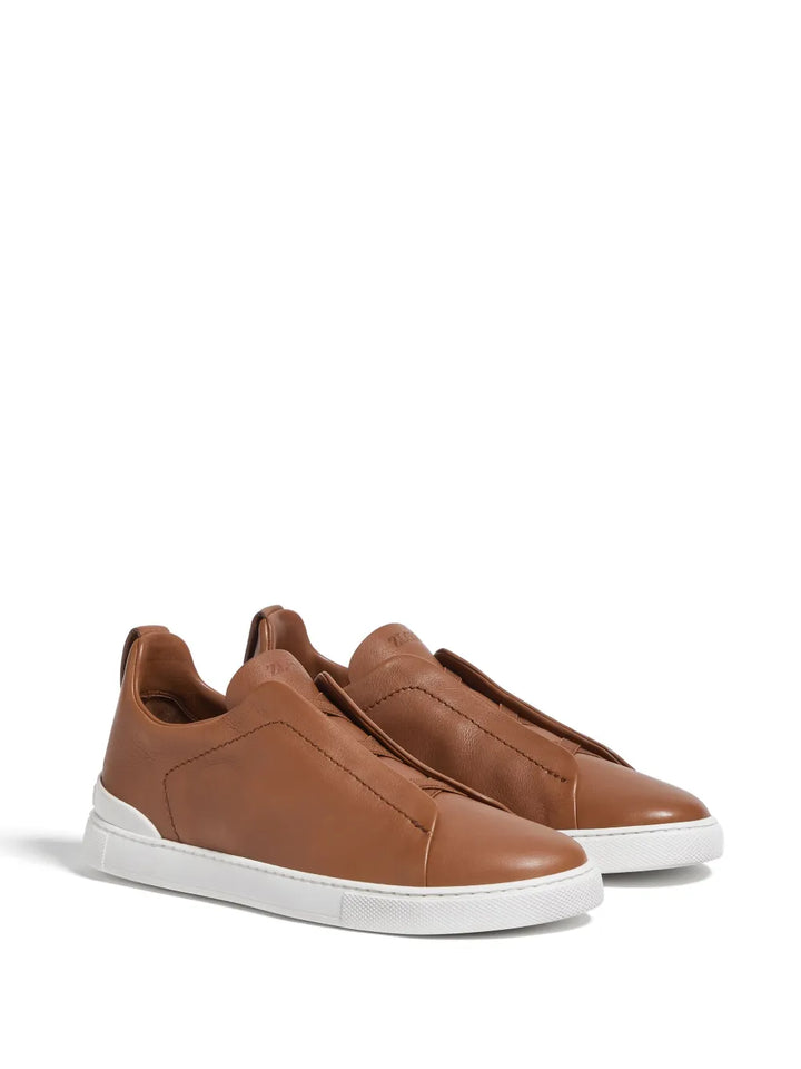 Zegna Tenis Triple Stitch | Marrón |