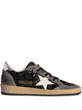Golden Goose tenis Ball Star glitter negro