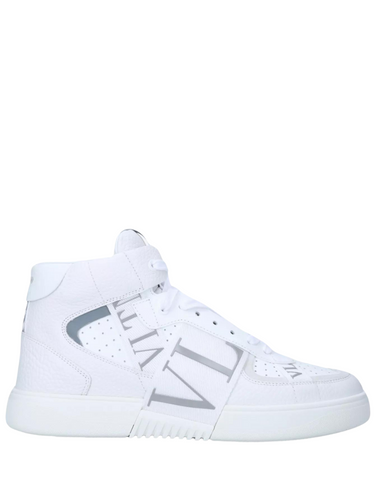 N373O VALENTINO GARAVANI
VL7N logo-embellished grained-leather and mesh high-top trainers