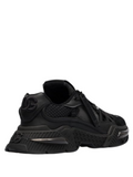 N373O DOLCE&GABBANA AIRMASTER LOGO COMBO SNEAKERS IN BLACK