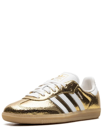 Adidas Samba OG Gold Metallic Cracked Leather Dorado