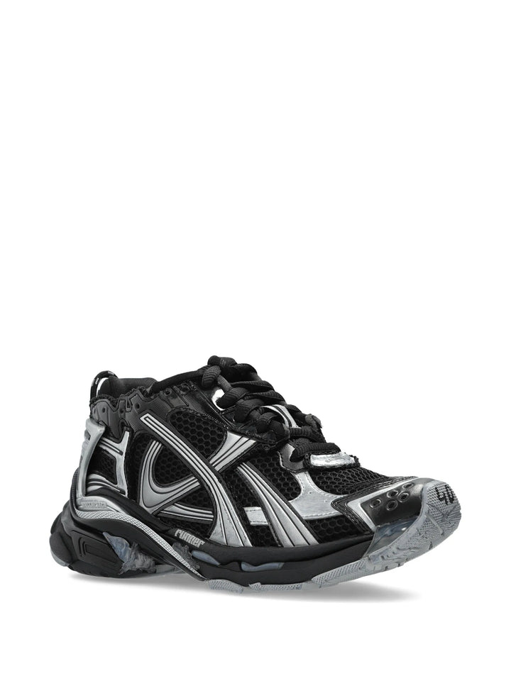 Balenciaga tenis Bajos Runner Negro Plata