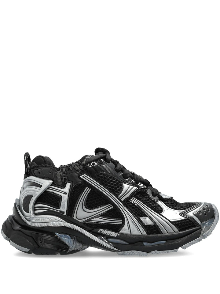 Balenciaga tenis Bajos Runner Negro Plata