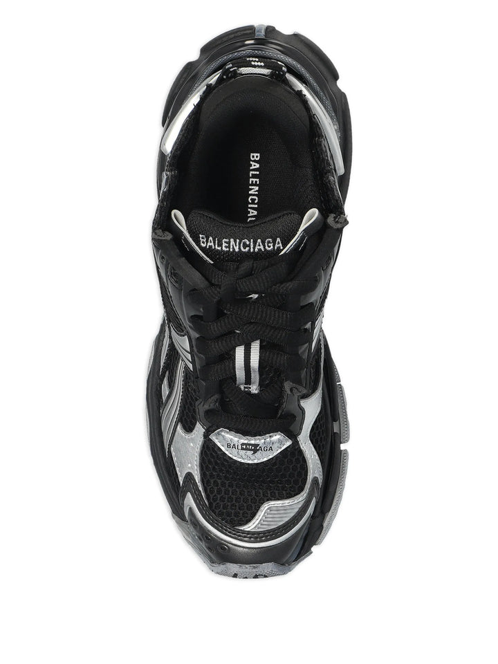 Balenciaga tenis Bajos Runner Negro Plata