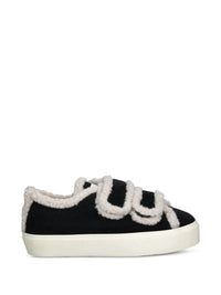 Chanel Shearling Strap Sneakers – Negro/Blanco