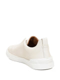 Zegna tenis Tripe Stitch de piel Beige