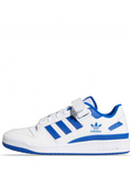 N373O Tenis Adidas Forum Low White Royal Blue azul