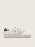 Golden goose Stardan estrella de ante gris hielo y talón azul oscuro