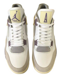 N373O Jordan A Ma Maniere x Air Jordan 4 White Grey Purple