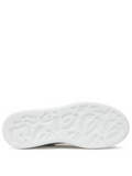 N373O Alexander mcQueen tenis bajo color blanco gris charol (G5)