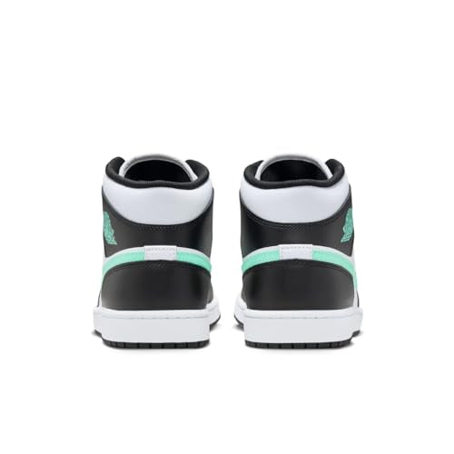 Jordan Nike Air 1 Mid - Zapatos para hombre blanco/verde brillante y negro