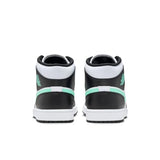 Jordan Nike Air 1 Mid - Zapatos para hombre blanco/verde brillante y negro