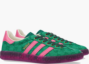 Adidas x Gucci Gazelle Green GG Monogram