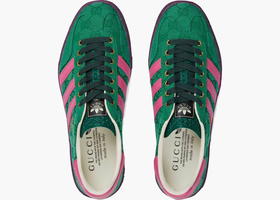Adidas x Gucci Gazelle Green GG Monogram