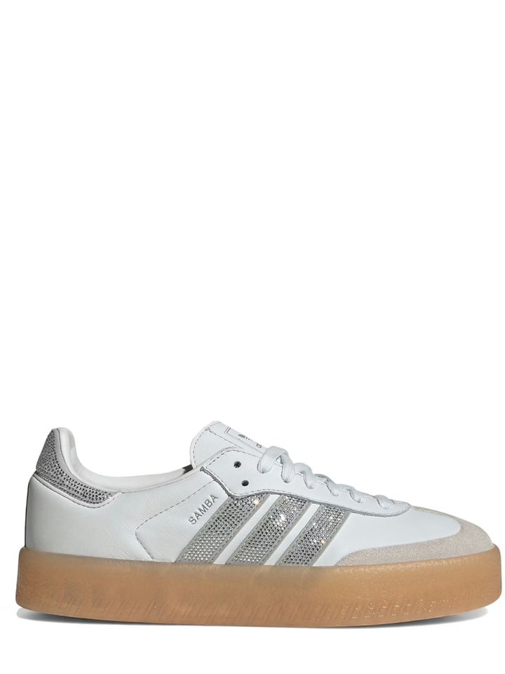 adidas Sambae Rhinestone Crystal White Silver (Women's) - Calzado de mujer y hombre
