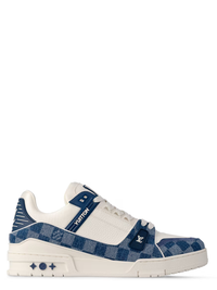 Louis Vuitton Trainer Azul con Cuadros