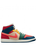 N373O Tenis Air Jordan 1 Mid Se Multicolor