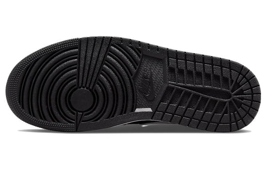 N372O Nike Air Jordan 1 Mid SE Homage Black White Split Shoes