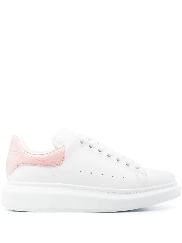 Alexander McQueen tenis oversize talón rosa drilo