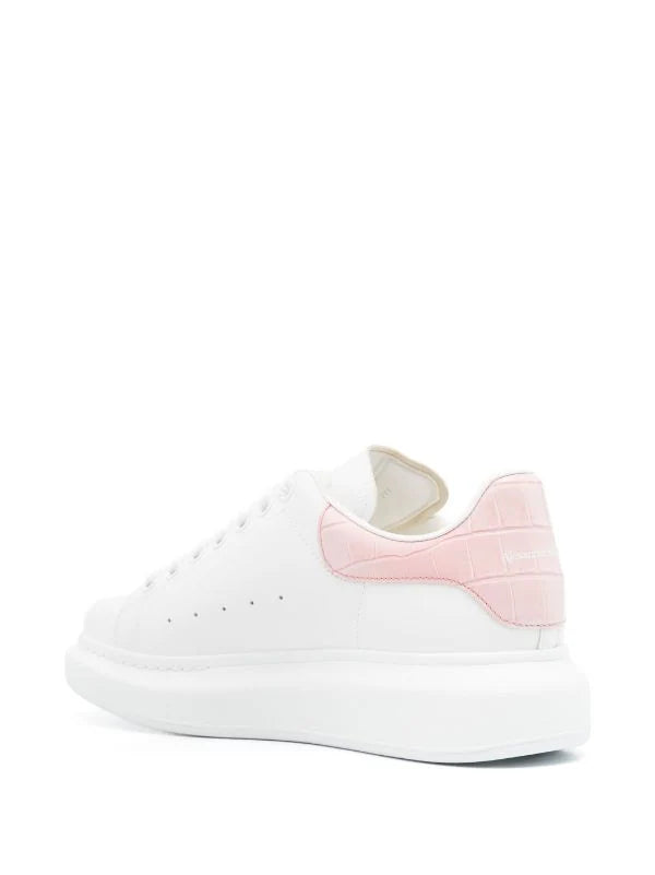 Alexander McQueen tenis oversize talón rosa drilo