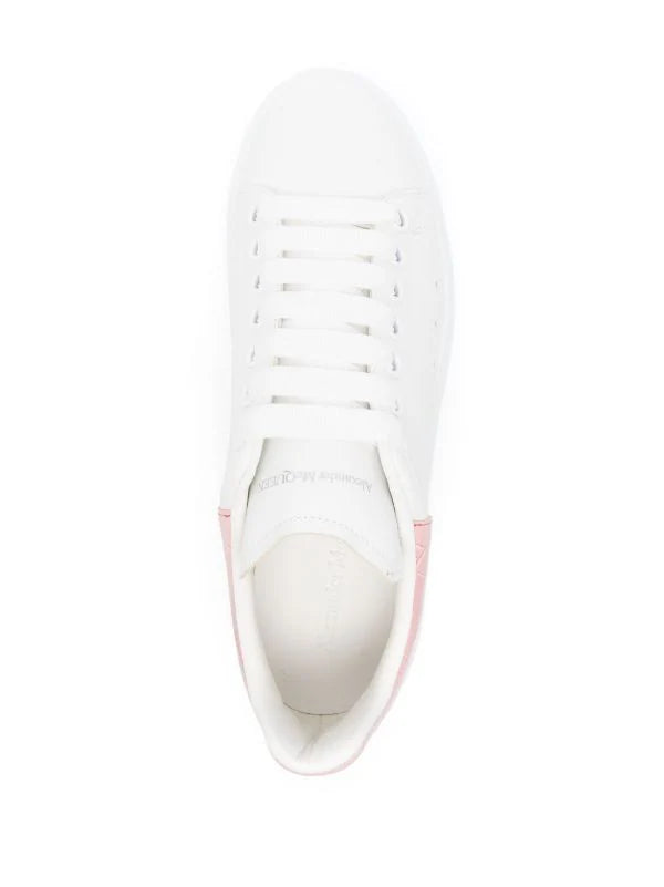Alexander McQueen tenis oversize talón rosa drilo
