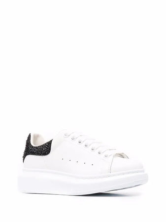 Alexander McQueen blanco brillos negro