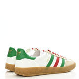 N372O GUCCI X ADIDAS Suede Demetra Rubber Mens Gazelle Sneakers 12 Oatmeal White New Shamarock Hibiscus Red
