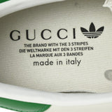 N372O GUCCI X ADIDAS Suede Demetra Rubber Mens Gazelle Sneakers 12 Oatmeal White New Shamarock Hibiscus Red