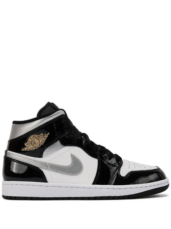 Jordan tenis Jordan 1 Mid SE negro plata