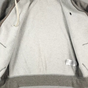 N374O Polo Ralph Lauren Sueter Para Hombre Grande Gris Pony Cremalera Completa Sudadera con Capucha