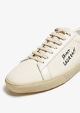 Saint Laurent Court Classic SL/06 Embroidered Canvas Sneakers