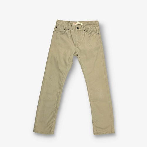 N374O Vintage Levi's 511 Slim Fit Boyfriend Jeans Beige hombre