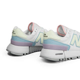 N372O New balance 574 tenis de mujer blanco rosa verde